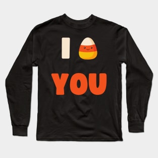 CUTE HALLOWEEN LAZY COSTUME I CANDY CORN YOU Long Sleeve T-Shirt